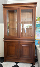Load image into Gallery viewer, 1019 - Large solid wooden display cabinet (123cm x 50cm, 217cm high)
