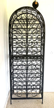 Load image into Gallery viewer, 1007 - High quality heavy wrought iron wine rack! (67cm x 40cm, 186cm high)
