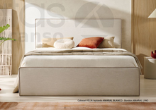 Cargar imagen en el visor de la galería, ***NEW!!*** NO SOLO PATAS "VELIA" - Padded headboard. 125cm high, 10cm thick. All sizes and colors available! Price starting from 345€.
