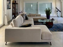 Load image into Gallery viewer, 1000 - This very large sofa is coming in on Monday! From high quality brand &quot;Divanistar&quot;. Fabric and in very good condition! 412cm wide! Click for more measurements!
