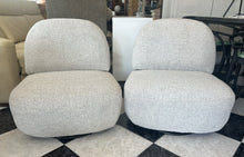 Load image into Gallery viewer, 1035 - Two swivel fabric armchairs Both for 225€.
