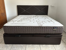 Load image into Gallery viewer, 1015 - Good quality super king canape (lift up base) + mattress + headboard! All in very good condition!  (180cm!)
