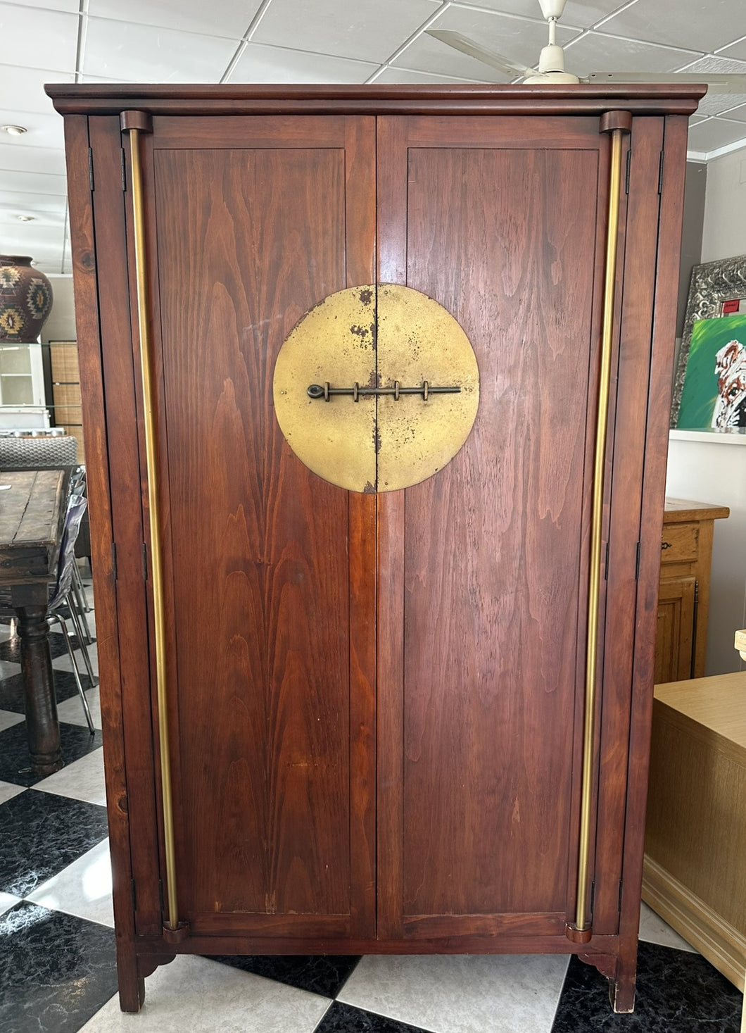 1003 - Oriental cabinet (105cn x 61cm, 168cm high)