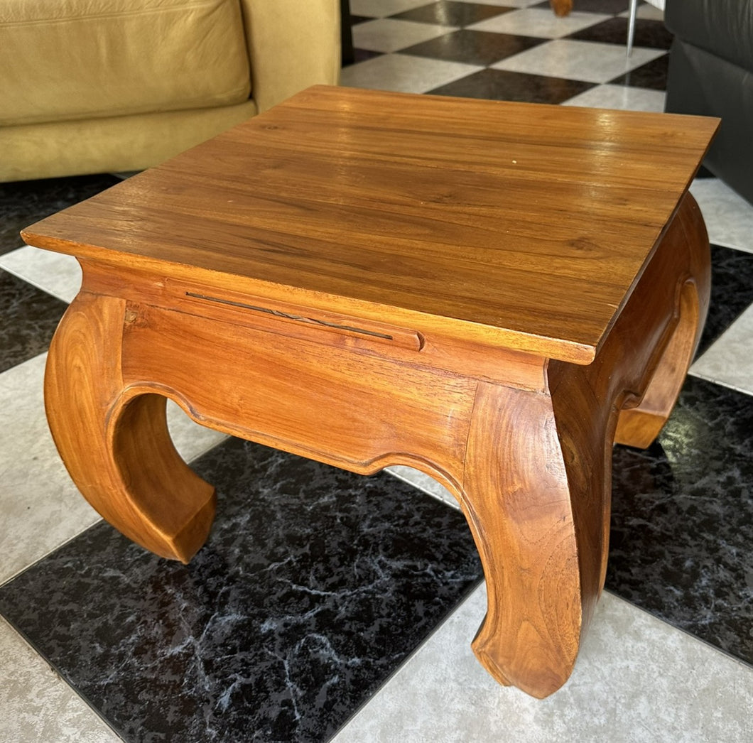 1026 - Square small opium table (52cm x 52cm, 40cm)
