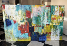 Load image into Gallery viewer, 1021 - LARGE (110cm x 181cm) original canvas oil painting.
