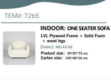 Load image into Gallery viewer, 1903 - **FACTORY NEW** Bouclé sofa (220cm) + chair = 1795€ for both!
