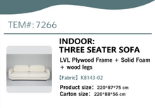 Load image into Gallery viewer, 1903 - **FACTORY NEW** Bouclé sofa (220cm) + chair = 1795€ for both!
