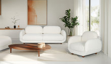 Load image into Gallery viewer, 1903 - **FACTORY NEW** Bouclé sofa (220cm) + chair = 1795€ for both!
