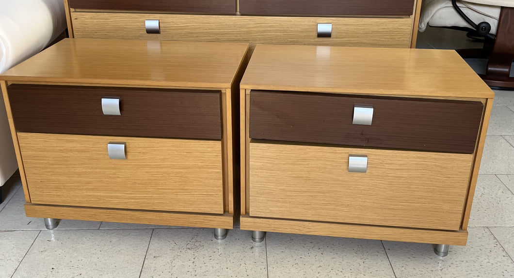 1158 - Two bedside tables (Matching Chest of drawers Ref#1159) 95€ for both (60cm x 40cm, 50cm high)