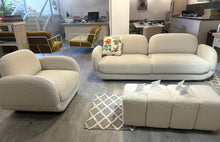 Load image into Gallery viewer, 1903 - **FACTORY NEW** Bouclé sofa (220cm) + chair = 1795€ for both!
