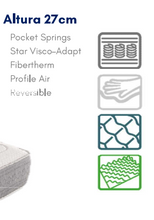 Load image into Gallery viewer, STAR &quot;ANDROMEDA&quot; - FIRM - Two sided pocket spring. Price starting from 320€.
