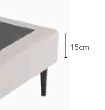 Load image into Gallery viewer, LA PREMIER "BASE GALA" - Fabric or faux leather base. More colors and legs available (click!) Made in Spain, 2 years warranty. Assembly and delivery free! Price starting from 298€.
