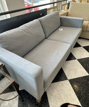Load image into Gallery viewer, 1045 - Blue fabric 3-seater sofa (203cm)
