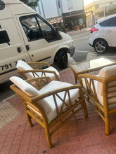 Load image into Gallery viewer, 1009 - Naya sofa suite in very good condition!  (Sofa 135cm)  (metal with bamboo print)
