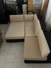 Cargar imagen en el visor de la galería, 1007 - We have a VERY LARGE 9 -piece rattan sofa suite in our warehouse!! It is modular and can be put in different shapes, all the cushions are in the same color, just different light. ALL pieces for 950€. All in very good condition!
