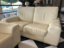 Cargar imagen en el visor de la galería, 1001 - High quality leather sofa suite in very good condition (210cm and 172cm) = 795€ for both!
