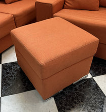 Load image into Gallery viewer, 1005 - Two seater sofas with pouffe in very good condition!  (Both sofas are the same size, 177cm) 575€for the set!
