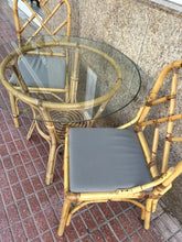 Load image into Gallery viewer, 1026 - Bamboo chairs and table (90cm)
