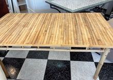Load image into Gallery viewer, 1021 - Bamboo table (dining table or desk) (150cm x 80cm)
