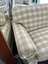 Load image into Gallery viewer, 1048 - BED sofa, fabric in good condition! (sofa: 190cm, bed: 135cm x 180cm).
