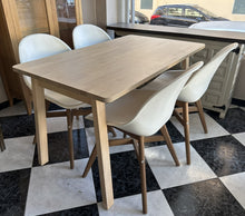 Load image into Gallery viewer, 1004 - Small dining set, table (125cm x 75cm) + 4 chairs. All in very good condition!
