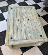 Load image into Gallery viewer, 1022 - Large hand painted wooden coffee table (120cm x 83cm, 40cm high)
