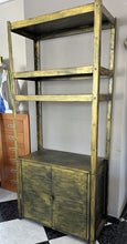 Load image into Gallery viewer, 1010 - Hand painted metal shelf (85cm x 40cm, 191cm high)

