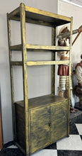 Load image into Gallery viewer, 1010 - Hand painted metal shelf (85cm x 40cm, 191cm high)
