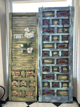 Load image into Gallery viewer, 1068 - Clothes hanger from hand painted door! (72cm x 203cm)
