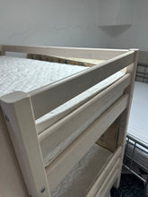 Load image into Gallery viewer, 1111 - Wooden bunk bed with mattresses (very good condition! 90cm x 200cm) The bunkbed frame is 100cm x 200cm.
