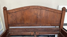 Cargar imagen en el visor de la galería, 1021 - Large, solid rustic bed that came in a few weeks ago, but now with base added. (For mattress 160cm x 200cm)
