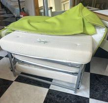Load image into Gallery viewer, 1213- Pouf that turns in to a single BED (80cm x 80cm, 50cm high)
