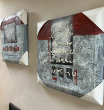 Cargar imagen en el visor de la galería, 1230 - Two paintings (both are 40cm x 40cm. (new, still have the protective corners on them) 20€ each.
