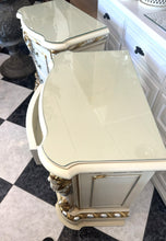 Cargar imagen en el visor de la galería, 1132 - HEAVY high quality large vintage bedside drawers (67cm x 40cm, 70cm high) 125€ for both.
