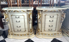 Cargar imagen en el visor de la galería, 1132 - HEAVY high quality large vintage bedside drawers (67cm x 40cm, 70cm high) 125€ for both.
