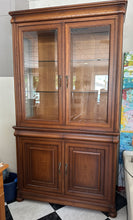 Load image into Gallery viewer, 1019 - Large solid wooden display cabinet (123cm x 50cm, 217cm high)
