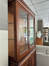 Load image into Gallery viewer, 1019 - Large solid wooden display cabinet (123cm x 50cm, 217cm high)
