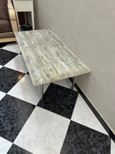 Cargar imagen en el visor de la galería, 1169 - Wooden coffee table with chrome legs (120cm x 60cm, 42cm high)
