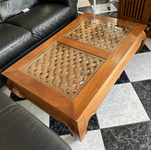 Load image into Gallery viewer, 1006 - Teak opium table (130cm x 82cm, 36cm high)
