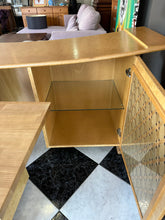 Load image into Gallery viewer, 1015 - Large good quality rattan sideboard  (glass to go on top, missing on photo) (203cm x 51cm, 87cm high)
