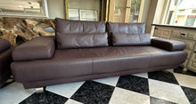 Load image into Gallery viewer, 1000 - High quality leather sofa suite in very good condition! (a little darker in the shop than on these photos!) (2-seater= 185cm + 3-seater= 226cm) 765€ for both!
