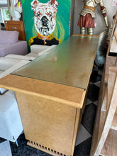 Load image into Gallery viewer, 1015 - Large good quality rattan sideboard  (glass to go on top, missing on photo) (203cm x 51cm, 87cm high)
