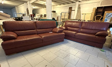 Load image into Gallery viewer, 1021 - High quality Italian leather sofas in very good condition! 795€ for both! (Both are 210cm)
