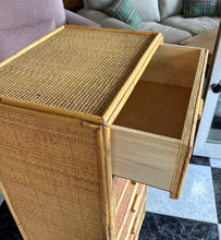 Load image into Gallery viewer, 1113 - Rattan/Bamboo sifonier (50cm x 37cm, 104cm high)
