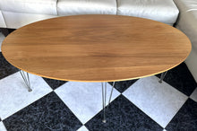 Load image into Gallery viewer, 1017 - Large 1980s Swedish design oval coffee table (130cm x 80cm, 57cm high)
