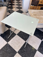 Cargar imagen en el visor de la galería, 1111 - Small opaque glass top desk (70cm x 54cm 73cm high)

