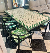 Load image into Gallery viewer, 1000 - Morrocan table (160cm x 90cm) + 6 chairs (+cushions! Click to see!)
