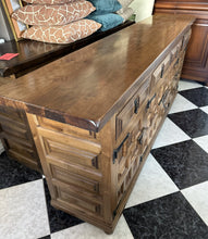 Load image into Gallery viewer, 1019 - Large solid wooden Castilian sideboard in very good condition! (200cm x 40cm, 82cm high)
