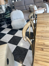 Load image into Gallery viewer, 1021 - Bamboo table (150cm x 80cm)  + 4 chairs (not very good photos, looks a lot nicer in the shop!)
