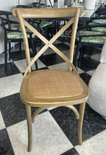 Load image into Gallery viewer, 1021 - Bamboo table (150cm x 80cm)  + 4 chairs (not very good photos, looks a lot nicer in the shop!)
